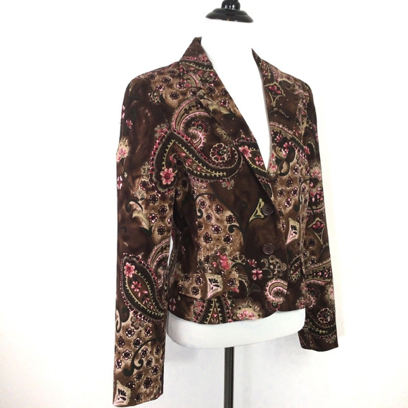 Larry Levine Stretch Rhinestone Blingy Blazer 8 - Picture 4 of 8